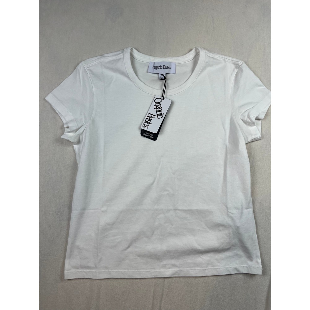 Organic Basics True Heavy Mini Tee White Organic Cotton T-Shirt OB410120 S